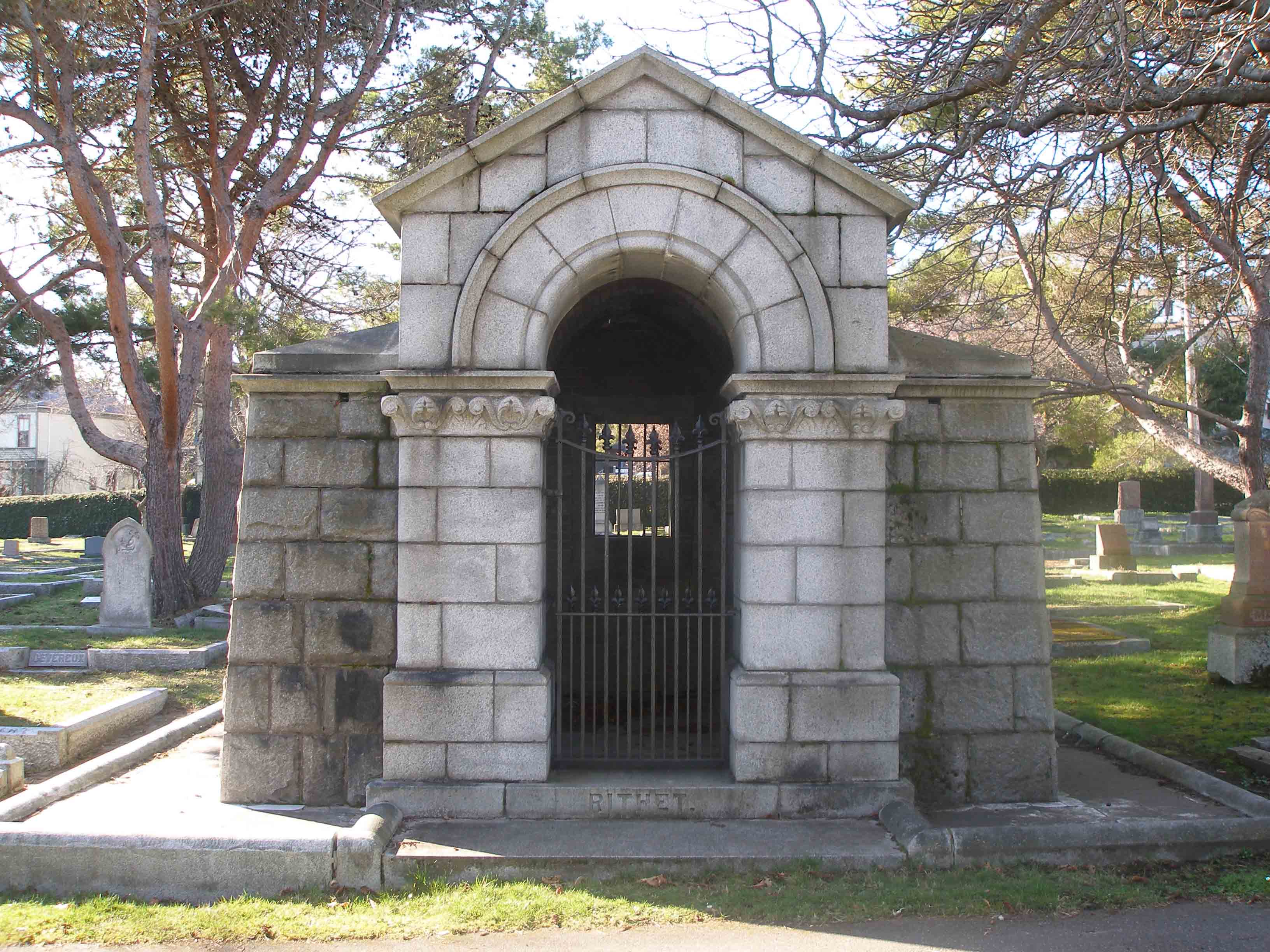 Robert Paterson Rithet mausoleum, Ross Bay Cemetery, Victoria, B.C.